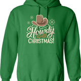 Howdy Ho Hoodie - Retro Graphic Pullover Hoodie for Men & Women - Green