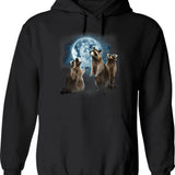 Howdy Western Christmas Hoodie - Retro Graphic Pullover Hoodie for Men & Women - Black