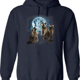 Howdy Western Christmas Hoodie - Retro Graphic Pullover Hoodie for Men & Women - Navy