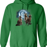 Howdy Western Christmas Hoodie - Retro Graphic Pullover Hoodie for Men & Women - Green