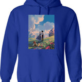 Howling At The Moon Shirt - Funny Raccoon Shirt - Raccoon Hoodie - Blue
