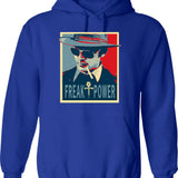 Hr (vintage) Hoodie - Retro Graphic Cosy Pullover - Blue