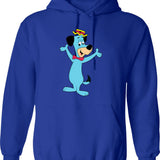 Huckleberry Hound Hoodie - Retro Graphic Pullover Hoodie for Men & Women - Blue