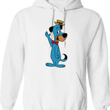 Hst- Freak Power Hoodie - Retro Graphic Pullover Hoodie for Men & Women - White