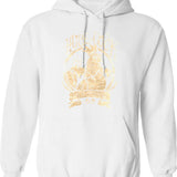 Huckleberry Hound (1) Hoodie - Retro Graphic Pullover Hoodie for Men & Women - White
