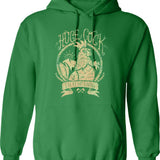 Huckleberry Hound (1) Hoodie - Retro Graphic Pullover Hoodie for Men & Women - Green