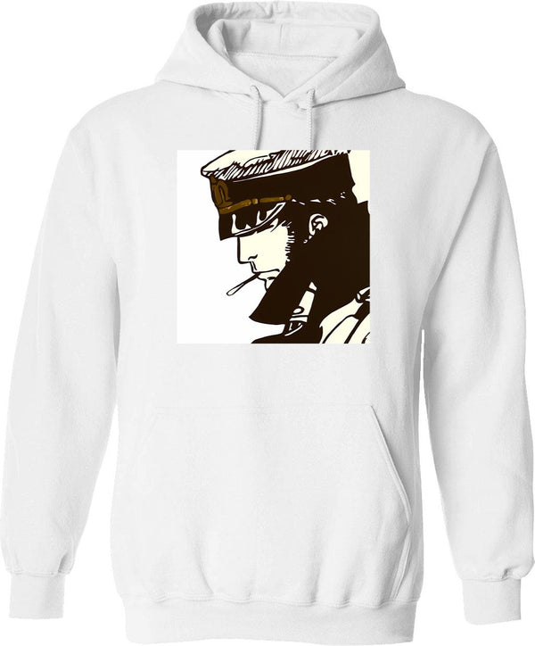 Huge Cock Hoodie - Retro Graphic Pullover Hoodie for Men & Women - White