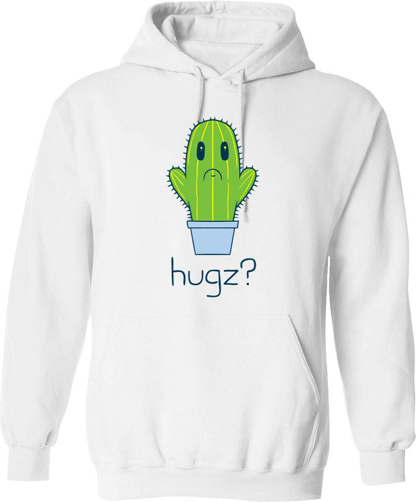 Hugsss Hoodie - Retro Graphic Pullover Hoodie for Men & Women - White