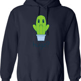 Hugsss Hoodie - Retro Graphic Pullover Hoodie for Men & Women - Navy
