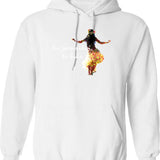 Hugz Cactus Hoodie - Retro Graphic Pullover Hoodie for Men & Women - White
