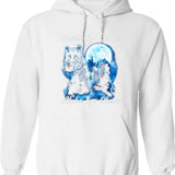 Human By Chance Alpha By Choice T-Hoodie Alpha Wolf Hoodie Alpha Male Meme T Hoodie Funny For Men And Women Graphic Pullover Hoodie - White