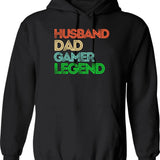 Husband Dad Doctor Legend Vintage Doctor Dad. Hoodie - Black