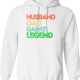 Husband Dad Doctor Legend Vintage Doctor Dad. Hoodie - White