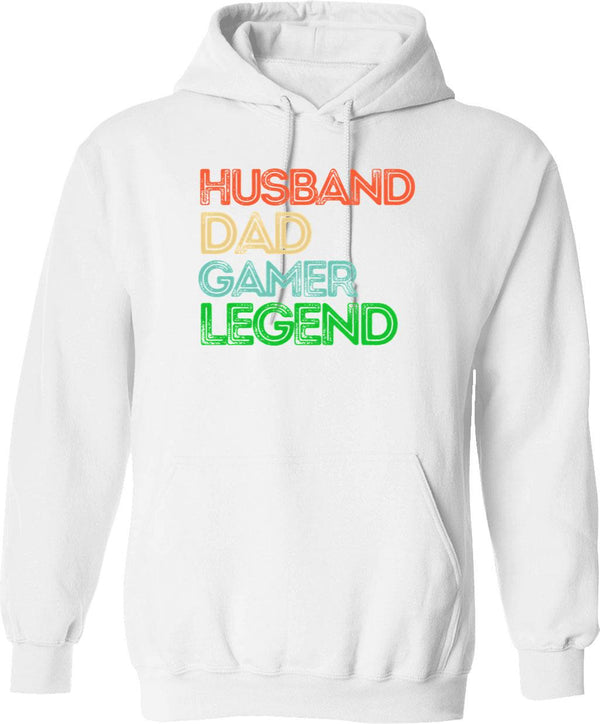 Husband Dad Doctor Legend Vintage Doctor Dad. Hoodie - White