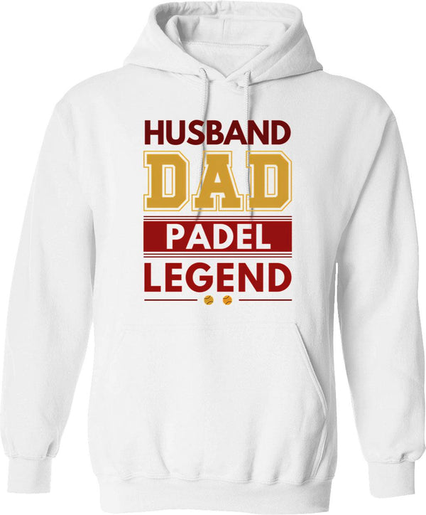 Husband Dad Gamer Legend Gamer Father Gifts Hoodie - White
