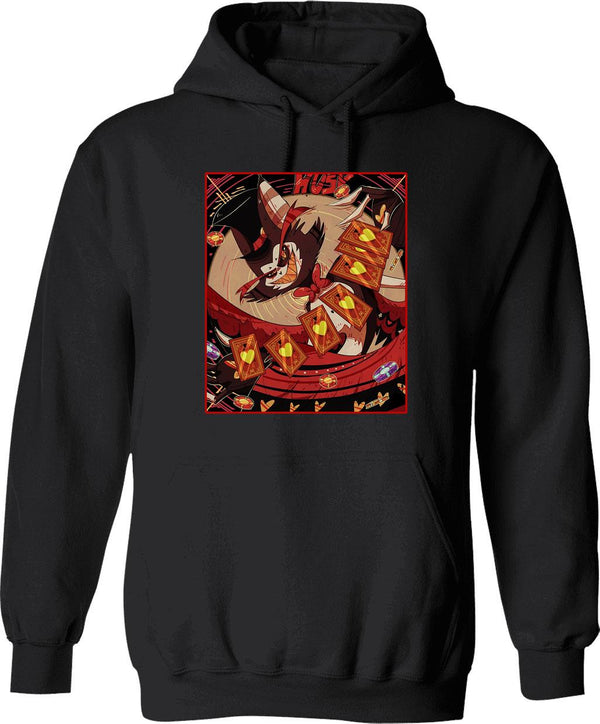 Husk HAZBIN Hotel Classic Graphic Pullover Hoodie - Black