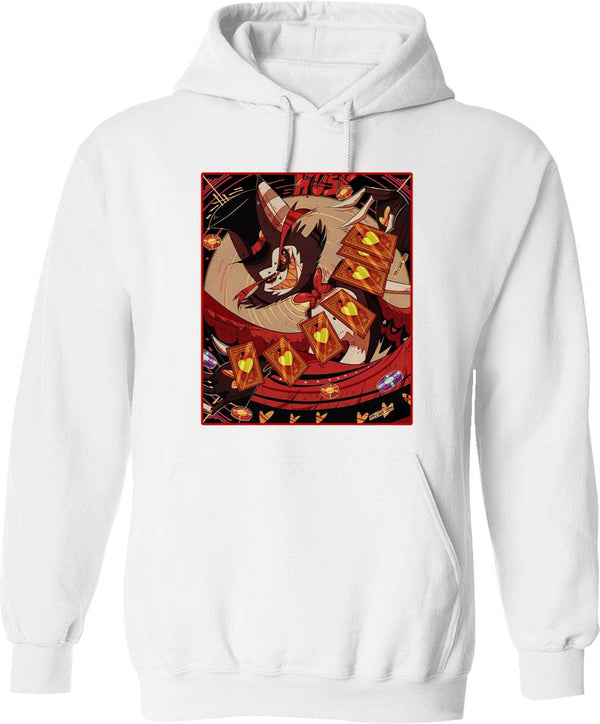 Husk HAZBIN Hotel Classic Graphic Pullover Hoodie - White
