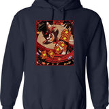 Husk HAZBIN Hotel Classic Graphic Pullover Hoodie - Navy