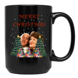 Hyacinth Bucket Christmas Black Coffee Mug, Gift Coffee Mug