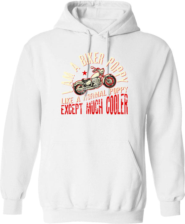 I Am A Biker Grandma Motorcyle Riding Gift For Women Premium Design Hoodie - White