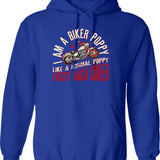 I Am A Biker Grandma Motorcyle Riding Gift For Women Premium Design Hoodie - Blue