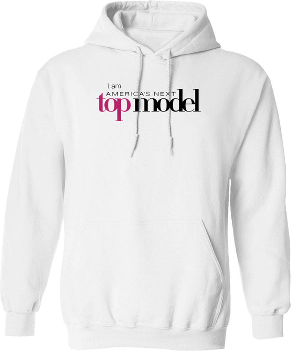 I Am Americas Next Top Model Graphic Pullover Hoodie - White
