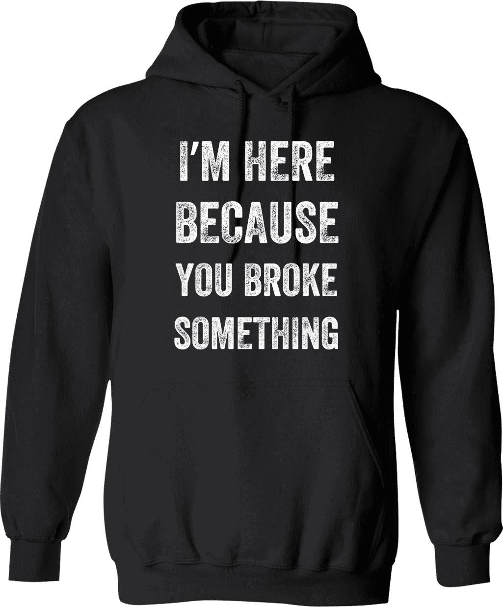 I Am Error. Hoodie - Retro Graphic Pullover Hoodie for Men & Women - Black