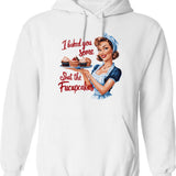 I Am Your Mother Hoodie - Retro Graphic Pullover Hoodie for Men & Women - White