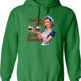 I Am Your Mother Hoodie - Retro Graphic Pullover Hoodie for Men & Women - Green