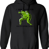 I Beat The Swordmaster Hoodie - Retro Graphic Pullover Hoodie for Men & Women - Black