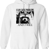 I Can Be Meaner Hoodie - Retro Graphic Pullover Hoodie for Men & Women - White