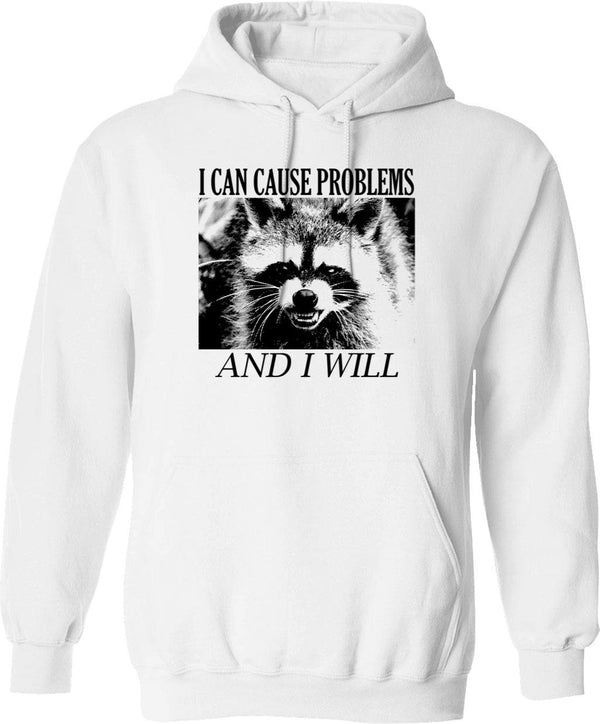 I Can Be Meaner Hoodie - Retro Graphic Pullover Hoodie for Men & Women - White