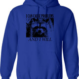 I Can Be Meaner Hoodie - Retro Graphic Pullover Hoodie for Men & Women - Blue