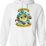 I Can Not Live Laugh Love In These Conditions Hoodie - White