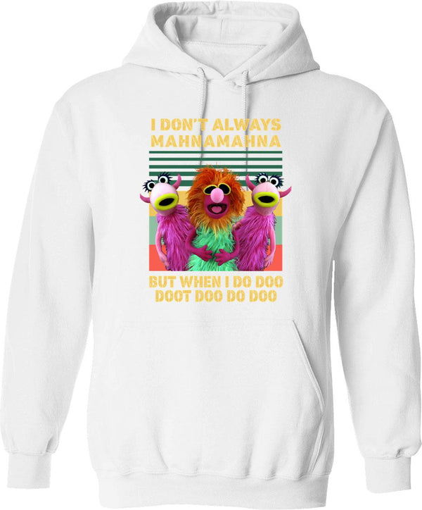 I Do Not Think Therefore I Am Funny Raccoon Lovers Sticker Hoodie - White