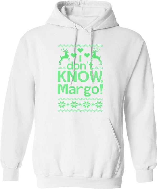 I Don'T Know Margo Graphic Pullover Hoodie - White