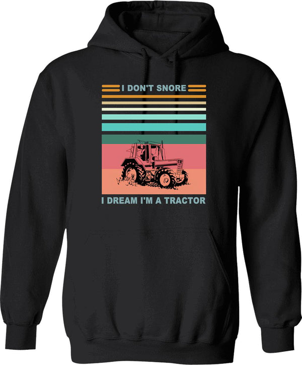 I Don't Snore I Dream I'm A Motorcycle Shirt Funny Father's Day Shirts Hoodie - Black