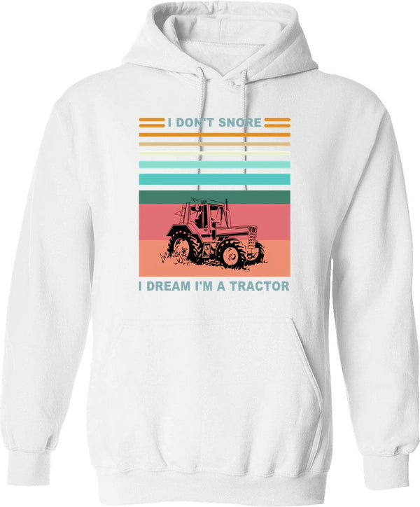 I Don't Snore I Dream I'm A Motorcycle Shirt Funny Father's Day Shirts Hoodie - White