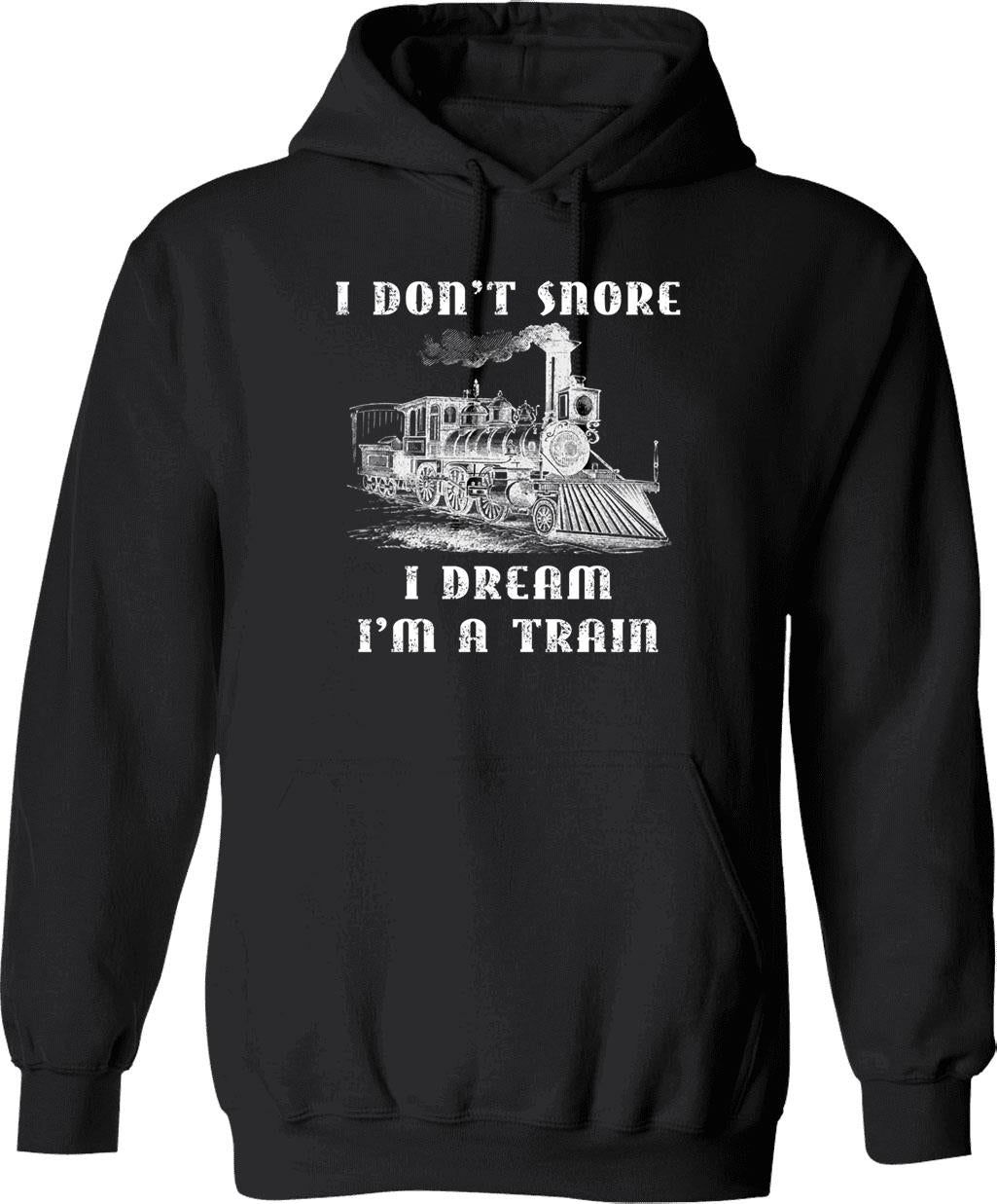 I Don't Snore I Dream I'm A Tractor - Funny Gift For Dad - Funny Father's Day Hoodie - Black