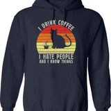 I Drink Beer And Pee In Pools Funny Embarrassing Humor Pool Joke Sarcastic Hoodie - Navy