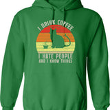 I Drink Beer And Pee In Pools Funny Embarrassing Humor Pool Joke Sarcastic Hoodie - Green