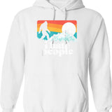 I Hate Mondays Hoodie - Retro Graphic Pullover Hoodie for Men & Women - White