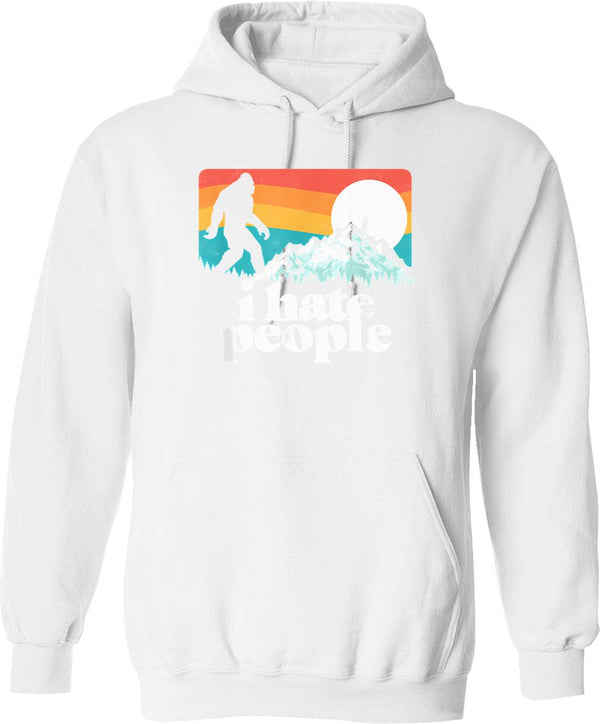 I Hate Mondays Hoodie - Retro Graphic Pullover Hoodie for Men & Women - White