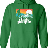 I Hate Mondays Hoodie - Retro Graphic Pullover Hoodie for Men & Women - Green