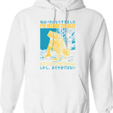 I Have A Bad Motivator Hoodie - Retro Graphic Pullover Hoodie for Men & Women - White