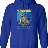 I Have A Bad Motivator Hoodie - Retro Graphic Pullover Hoodie for Men & Women - Blue