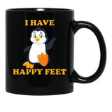 I Have Happy Feet Black Coffee Mug, Gift Coffee Mug - Black