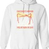 I Have Become Too Silly Frog Hoodie - White
