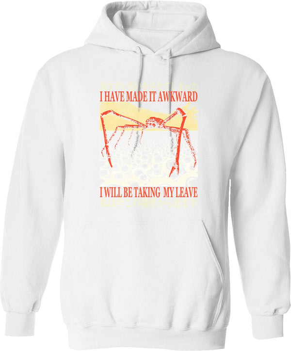I Have Become Too Silly Frog Hoodie - White