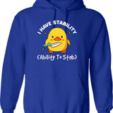 I Have Pubic Lice Funny Retro Offensive Inappropriate Hoodie - Blue